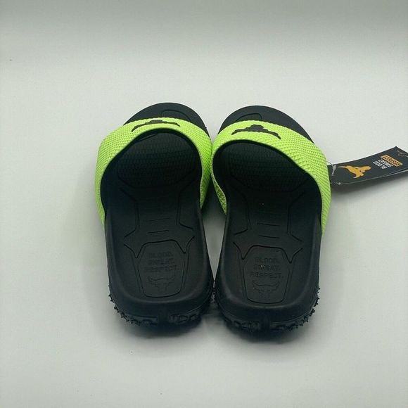 Under Armour Men\'s Project Rock Slides Sandal Lime/Green Size 12 NEW 3025237 main image 5